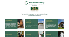 Desktop Screenshot of irishhorsegateway.ie